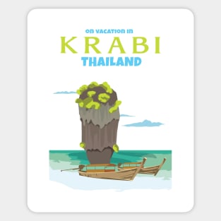 On Vacation in Krabi Thailand Sticker